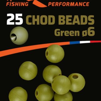perle chod beads green