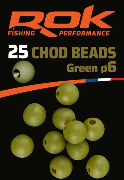 perle chod beads green