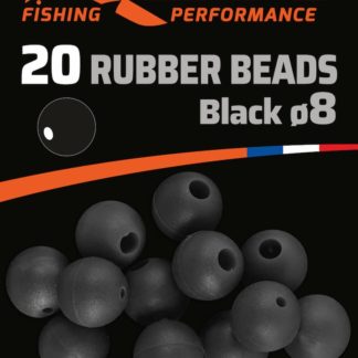 perle rubber beads black