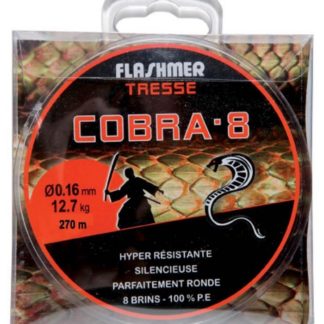 Tresse Flashmer Cobra 8 Pack de 4 pour la peche au leurre