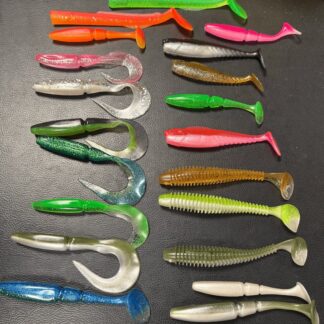 leurre de pêche pas cher, lot de 20, grande taille, plusieurs coloris, plusieurs modèles