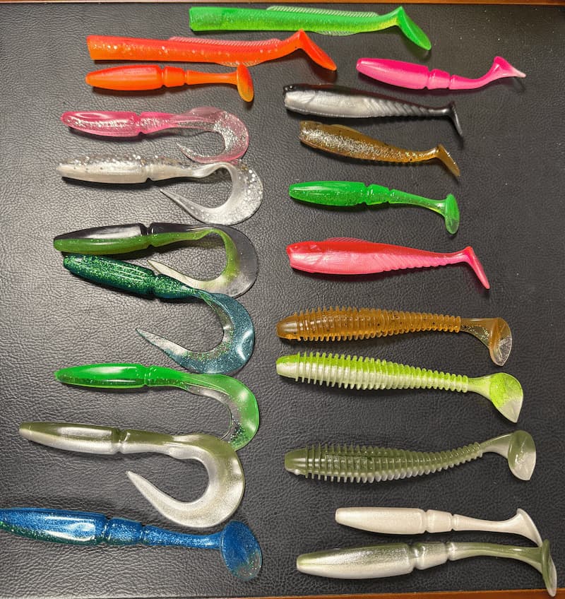 leurre de pêche pas cher, lot de 20, grande taille, plusieurs coloris, plusieurs modèles