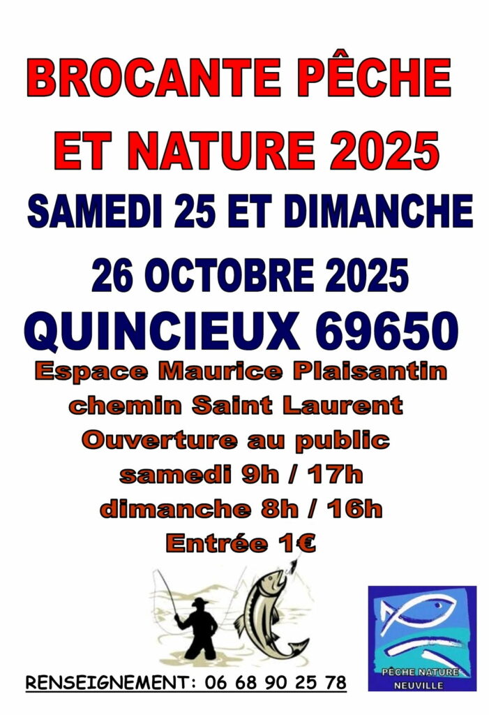 Brocante quincieux 69650 - octobre 2025